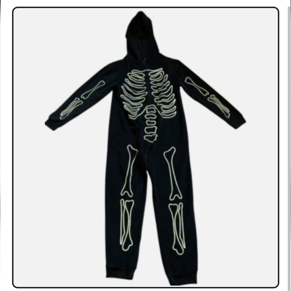 Hyde and Eek Kids Glow-in-the-Dark Skeleton Pajamas Size Small - Picture 1 of 4